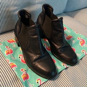 Black Leather ankle Boots Size 9